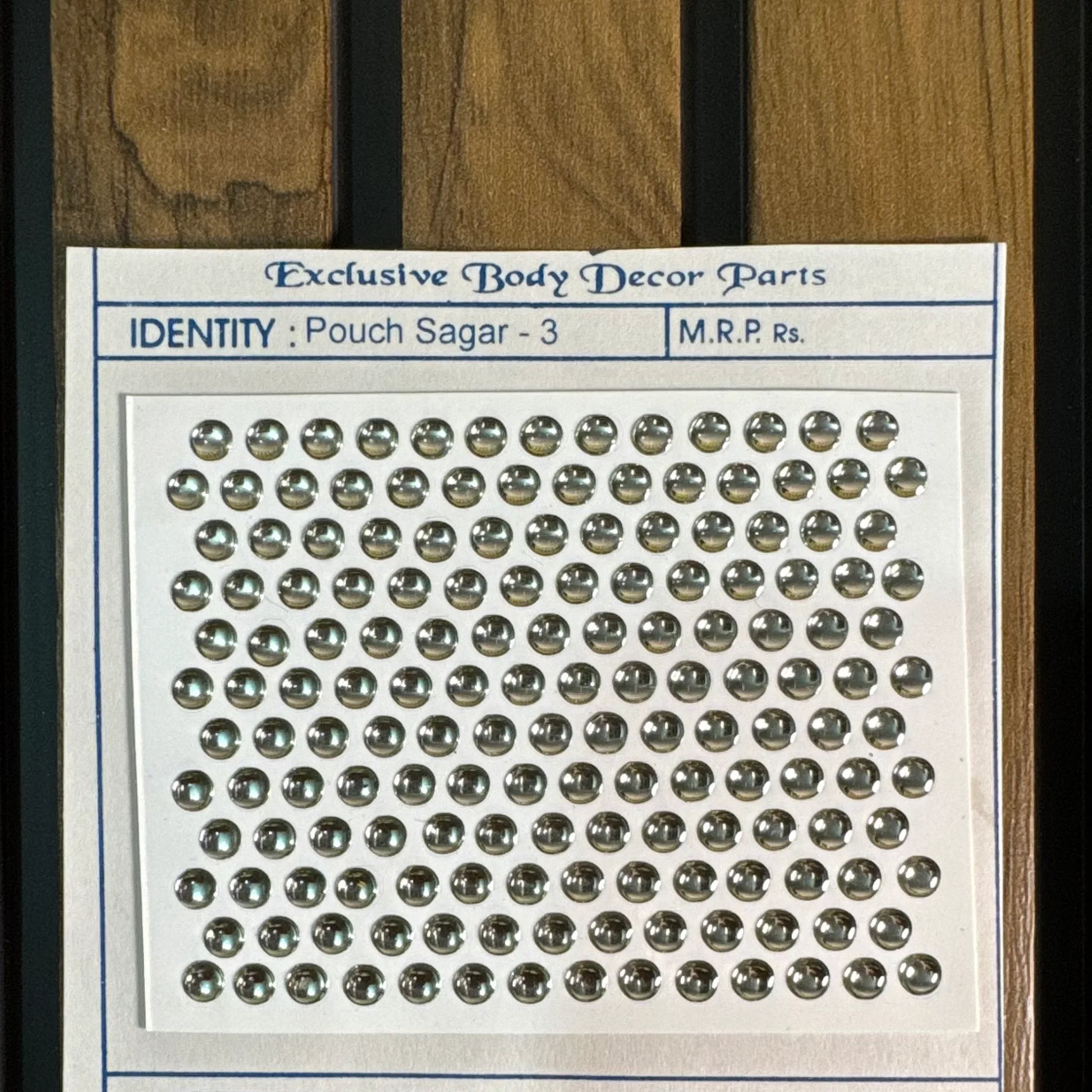 Crystal Dot 3D Hair Sticker Sheet | Self-Adhesive
