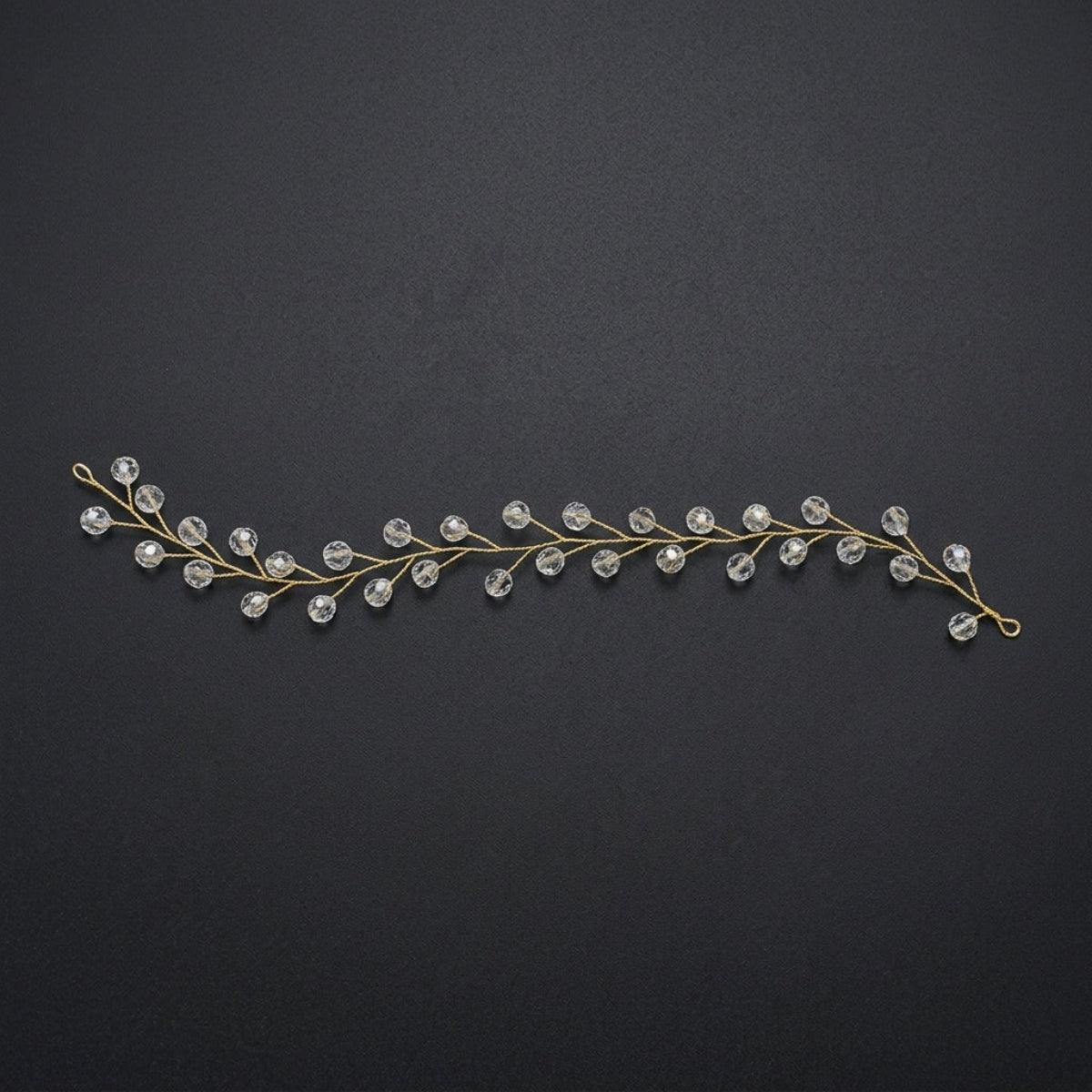 Crystal Pearls Dewdrop Hair Vine