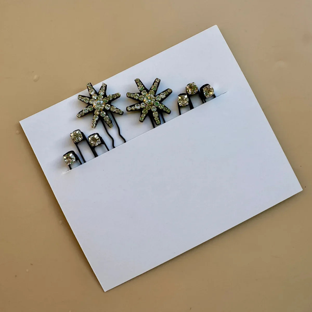 Crystal Starburst Hair Pin Set
