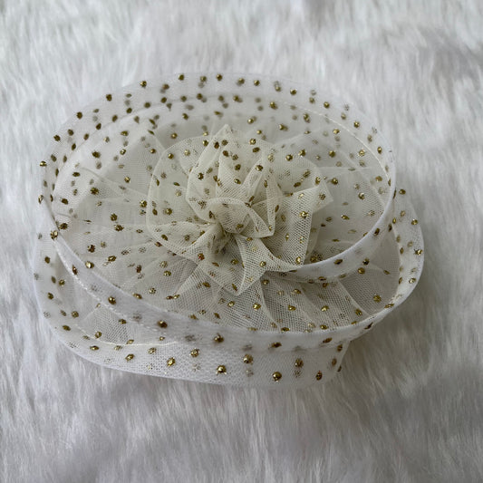 Twisted Ivory Fascinator Har Pin