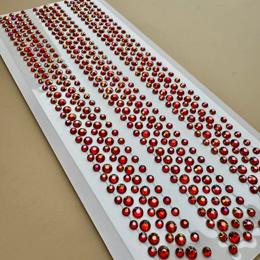 Rhinestone Red Bling Stickers