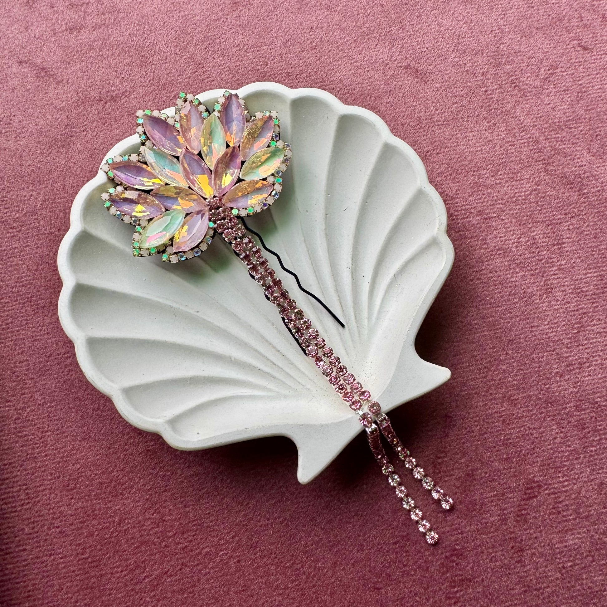 Aurora Hair Pin with gemstones