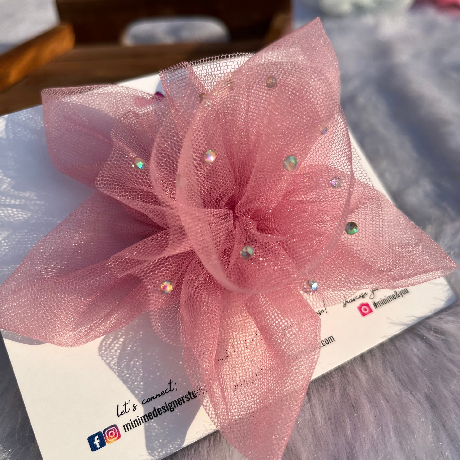 Onion Pink Twilight Petals Trendy Hair Clip