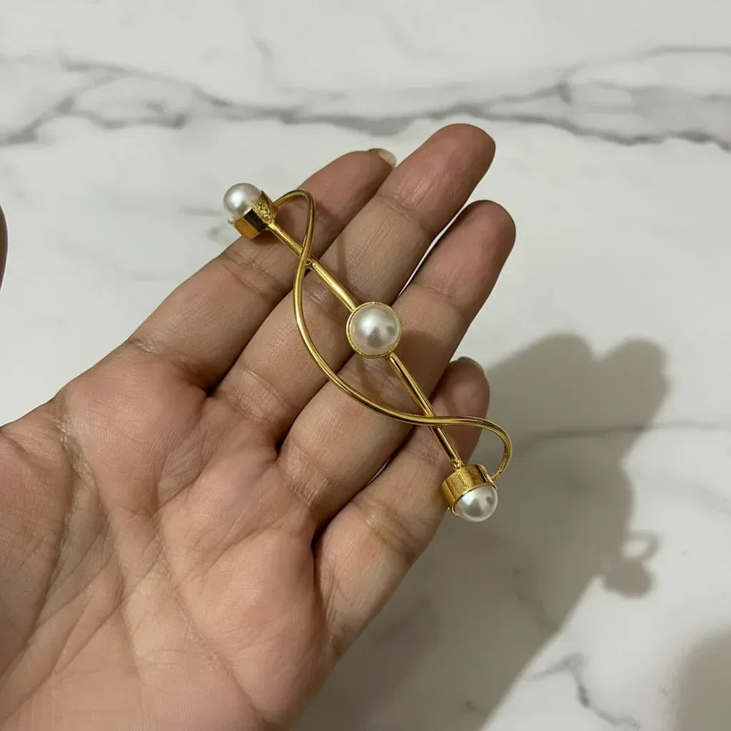 Adjustable Golden Pearls Bracelet