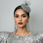 Dreamy Silver Sequin Fascinator Hat