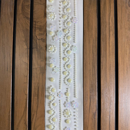 Pearl Flower Hair Stickers