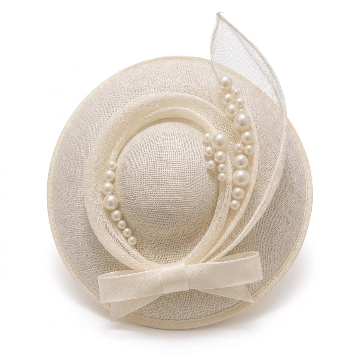 Elegant Ivory Fascinator Hat