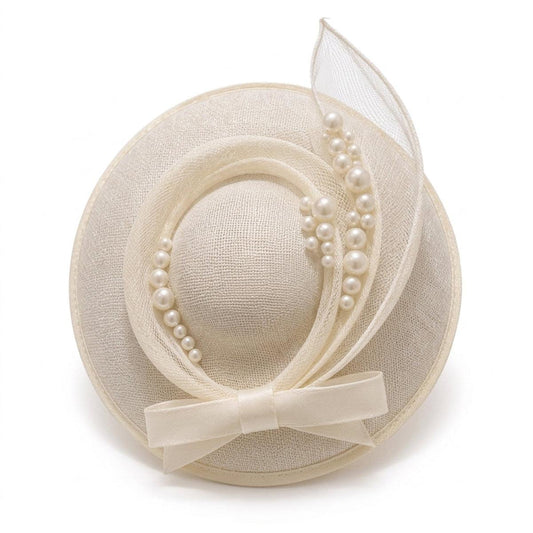 Elegant Ivory Fascinator Hat