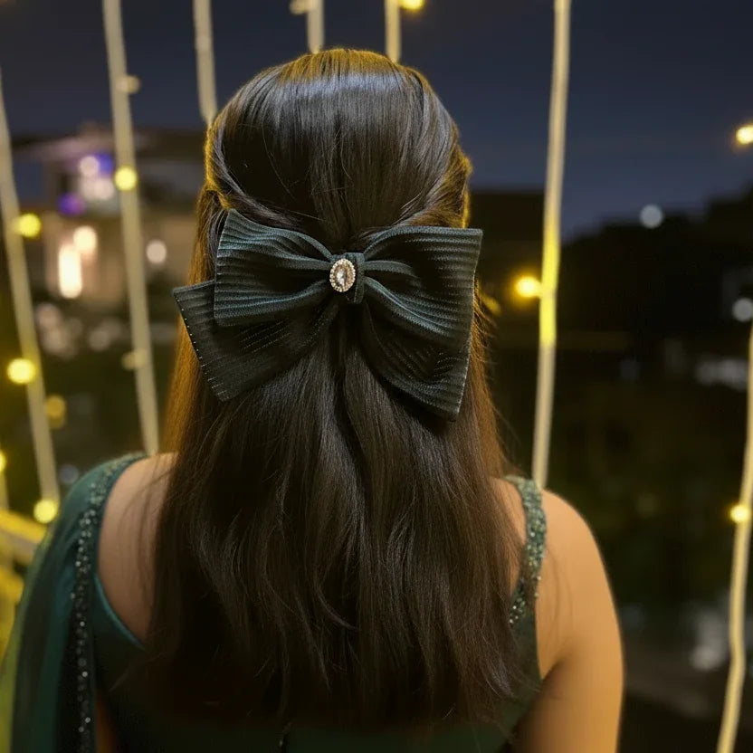Emerald Green Hair Bow