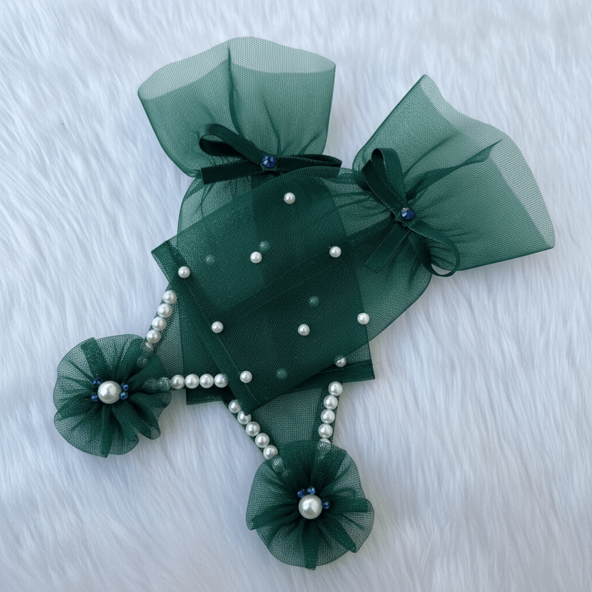 Emerald Green Princess Gloves