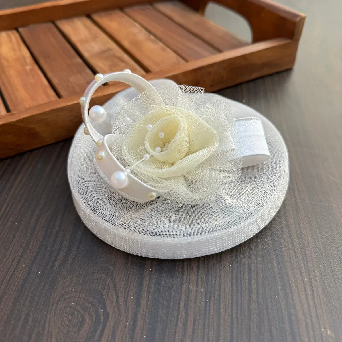 Ivory Royal Bloom Fascinator Hat