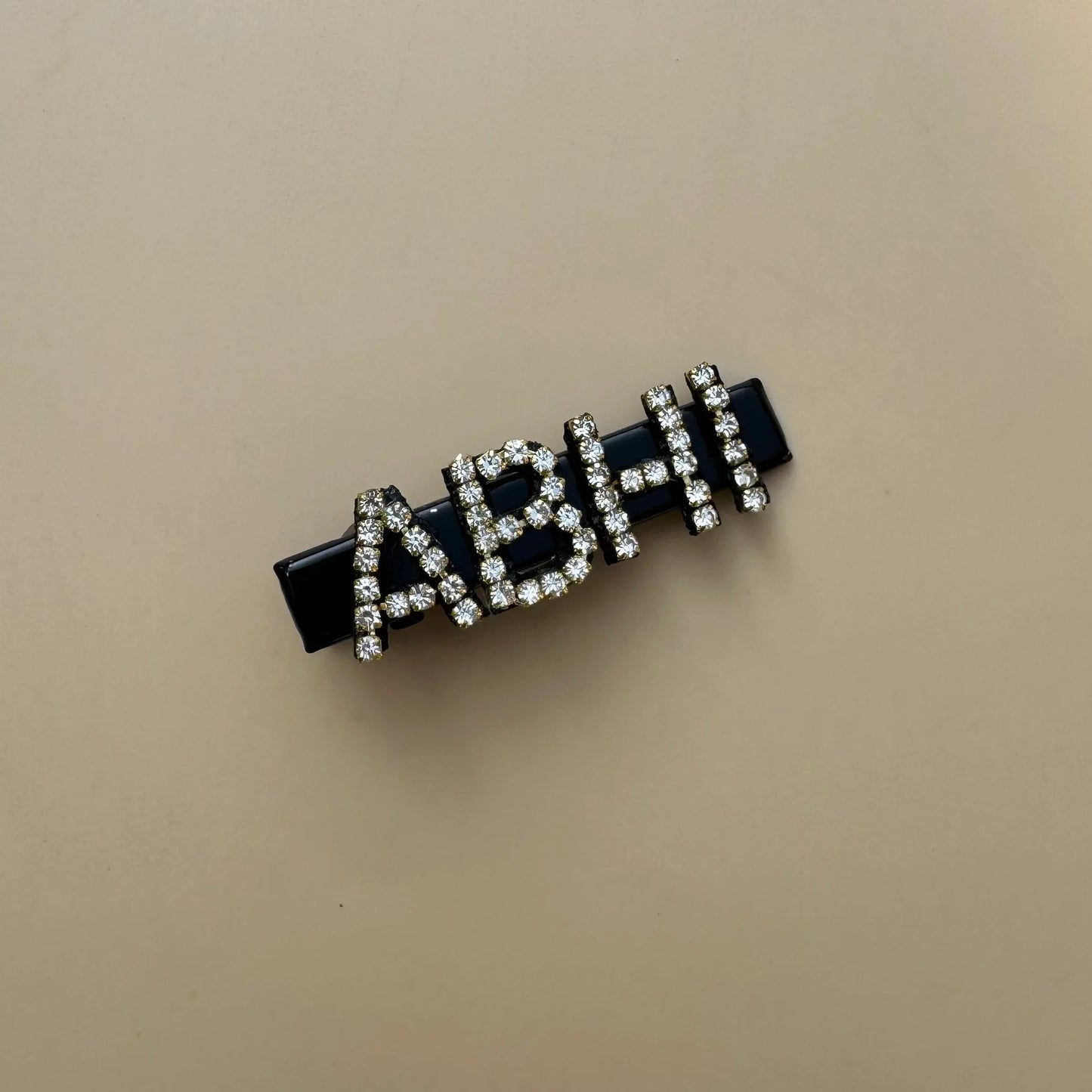 Personalized Crystal Name Hair Clip