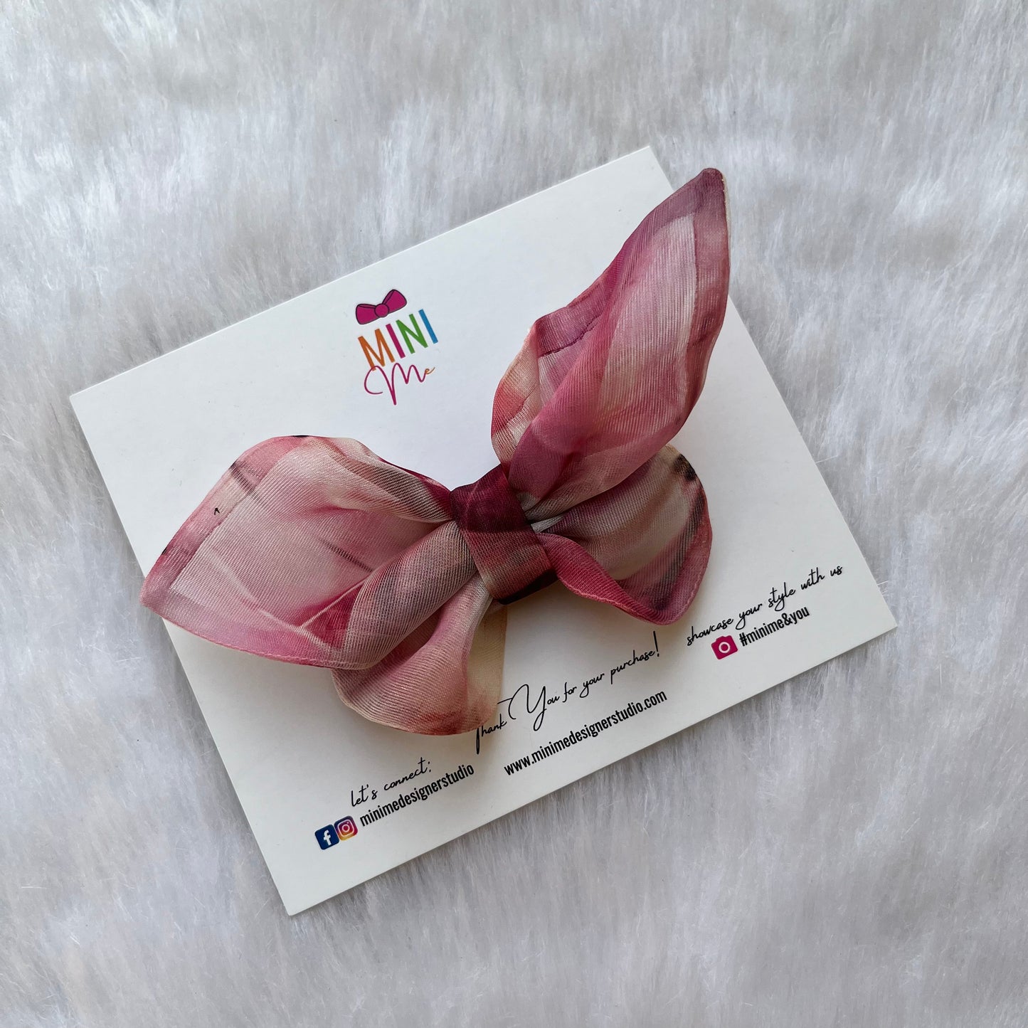 Pink Butterfly Bow Hair Clip | Baby Girl Headband