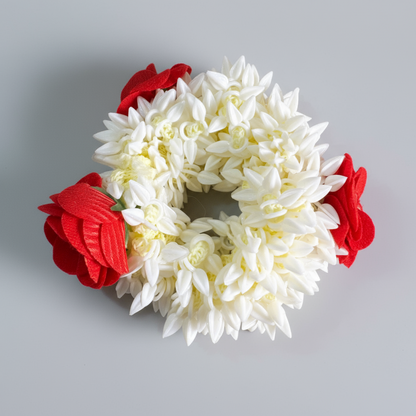 Scented Jasmine Reusable Gajra Scrunchie
