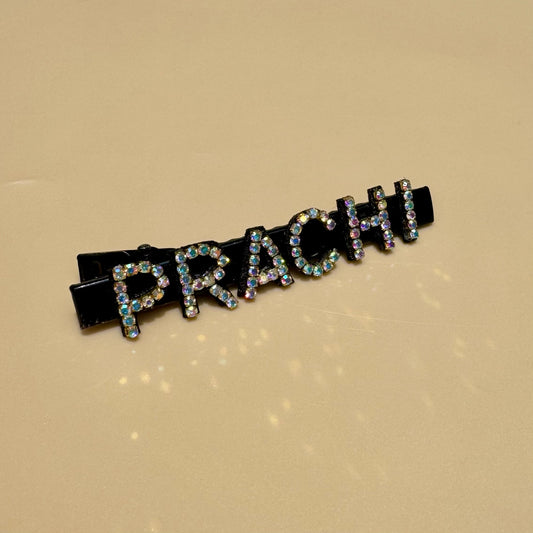 Personalized Crystal Name Hair Clip