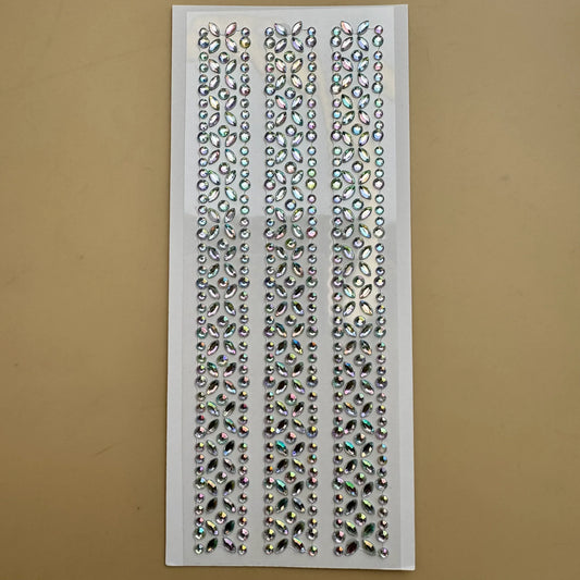 Crystal Lace Hair Bling Stickers