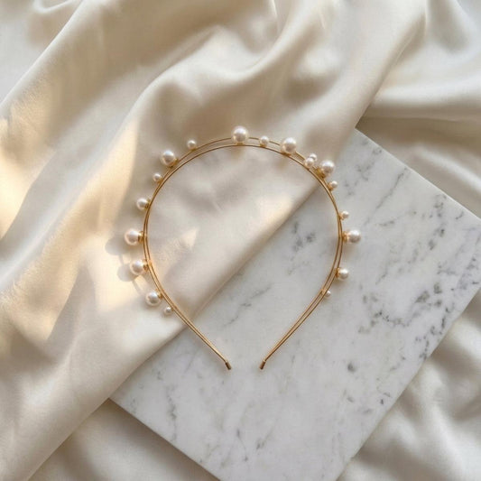Floating Pearl Halo Hairband