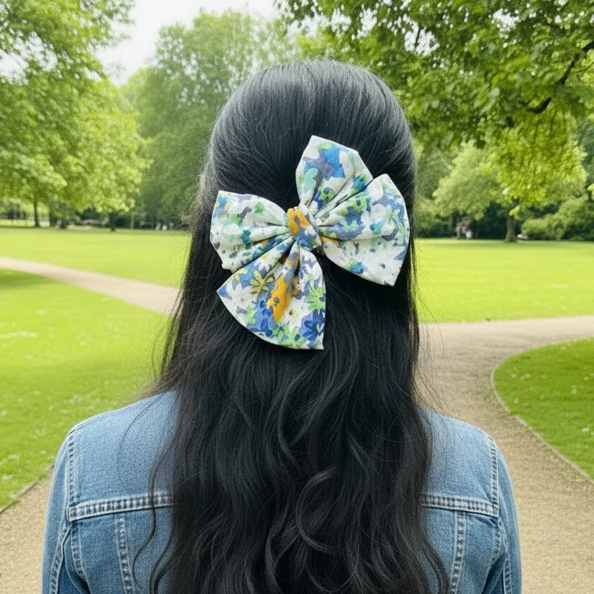 Floral Beauty Bow Hair Clip