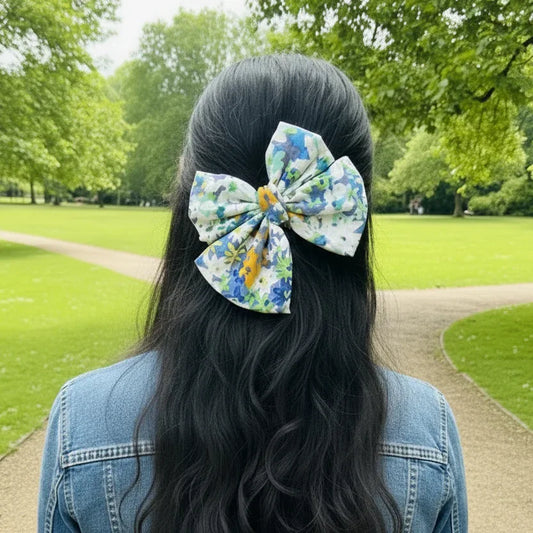 Floral Beauty Bow Hair Clip