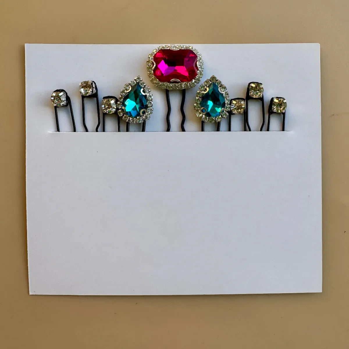 Glam Pop Crystal Stone Hair Pin Set | Shop Statement Set