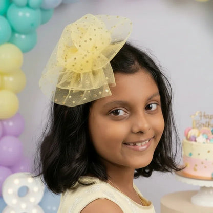 Glittery Gold Fascinator