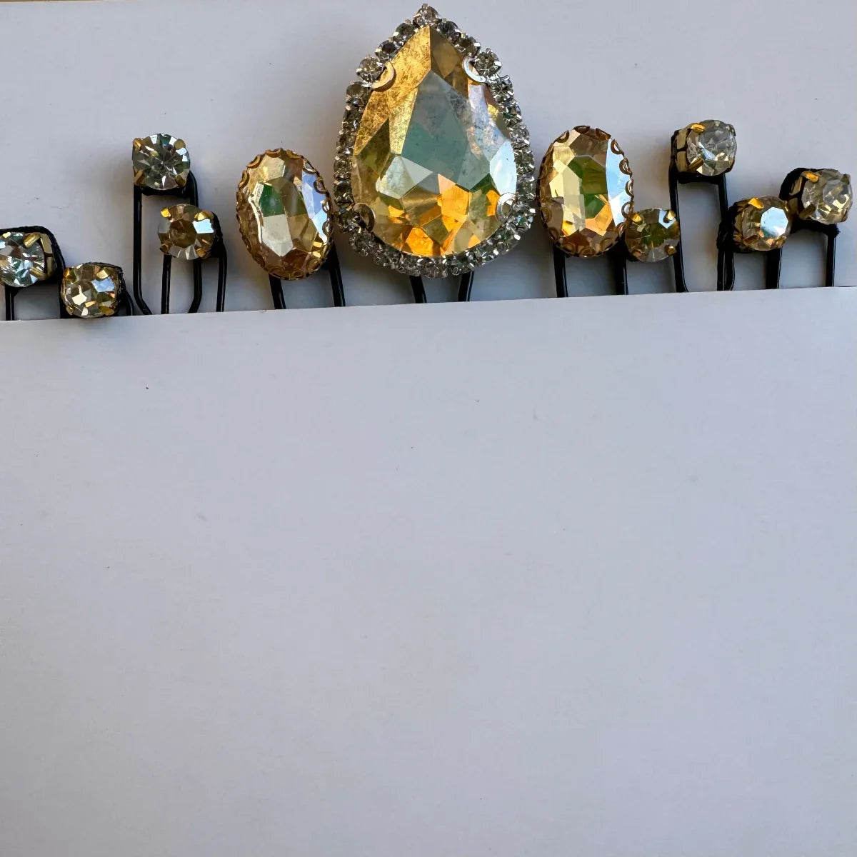 Gold Crystal Hair Pins | Shop Elegant Royal Bridal Set