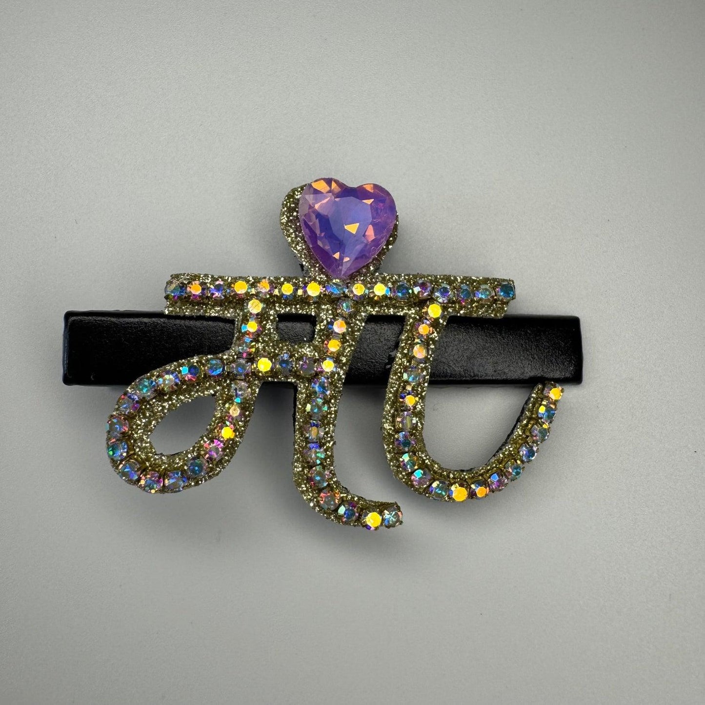 HINDI MAA hair clip for baby shower mother celebration