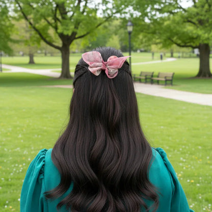Pink Butterfly Bow Hair Clip