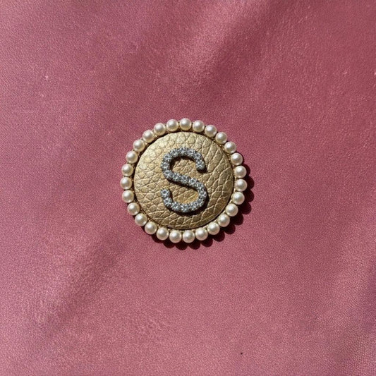 Personalized Golden Initial Pin