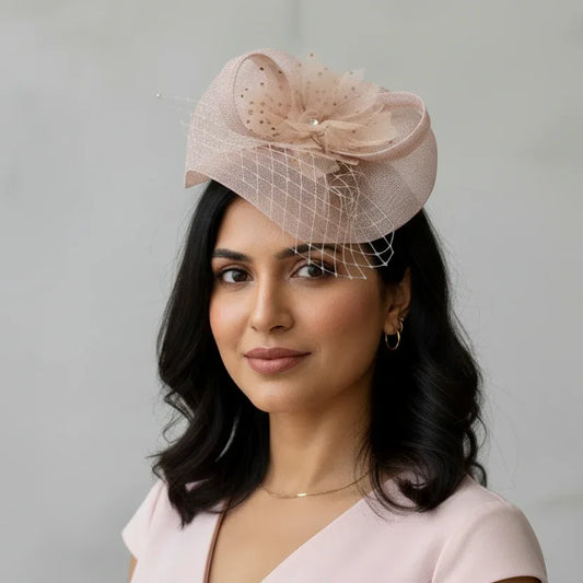Love Dust Blush Pink Fascinator Hat