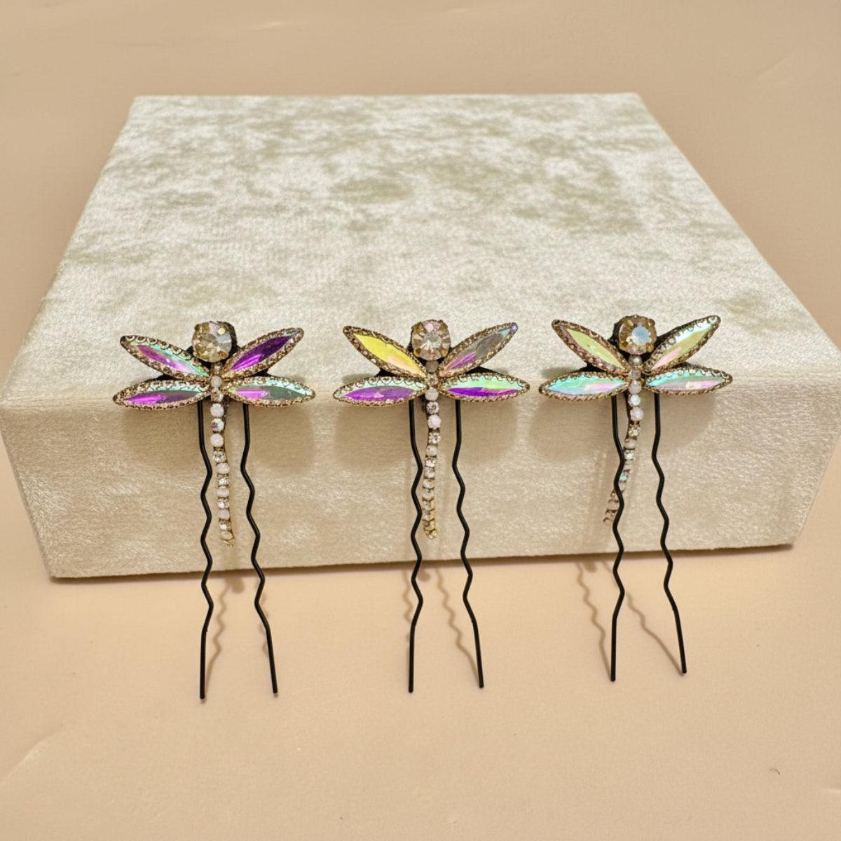 Luxe Dragonfly Hair Pins -3