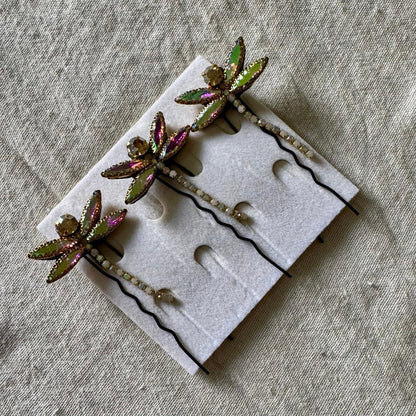 Luxe Dragonfly Hair Pins set of 3