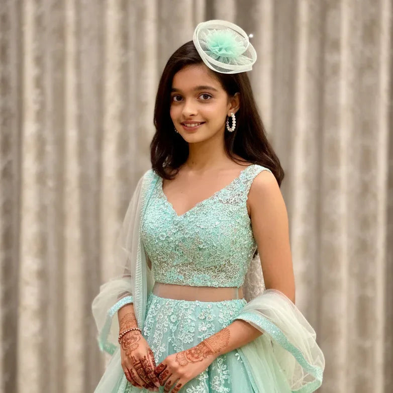 Pastel Green Fascinator Hat