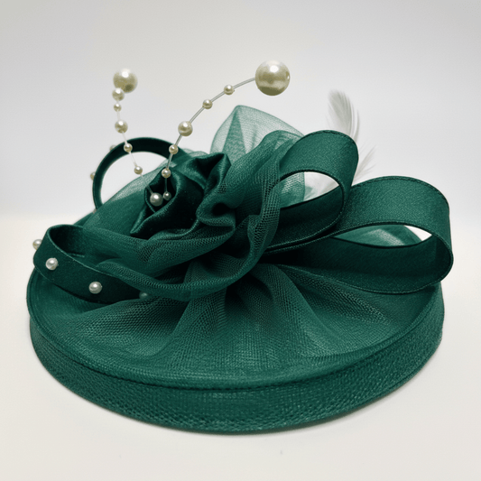 PearlMist Green Fascinator Hat