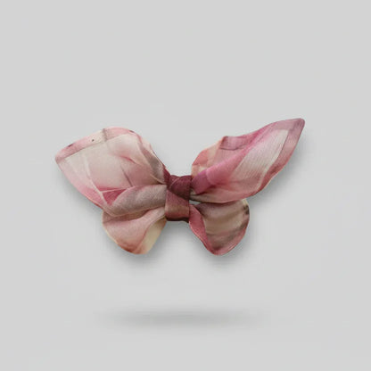 Pink Butterfly Bow Hair Clip