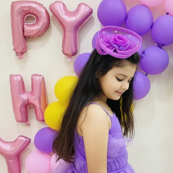 Purple Twisted Fascinator