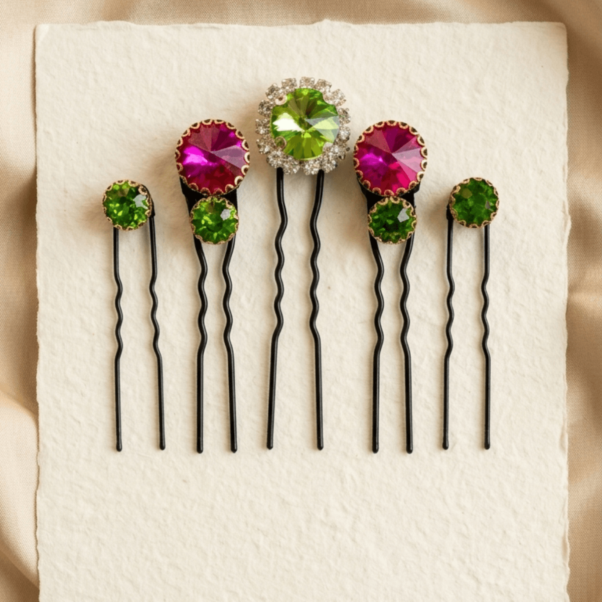 RaniBloom Crystal Hair Pin Set