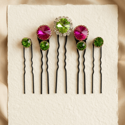 RaniBloom Crystal Hair Pin Set