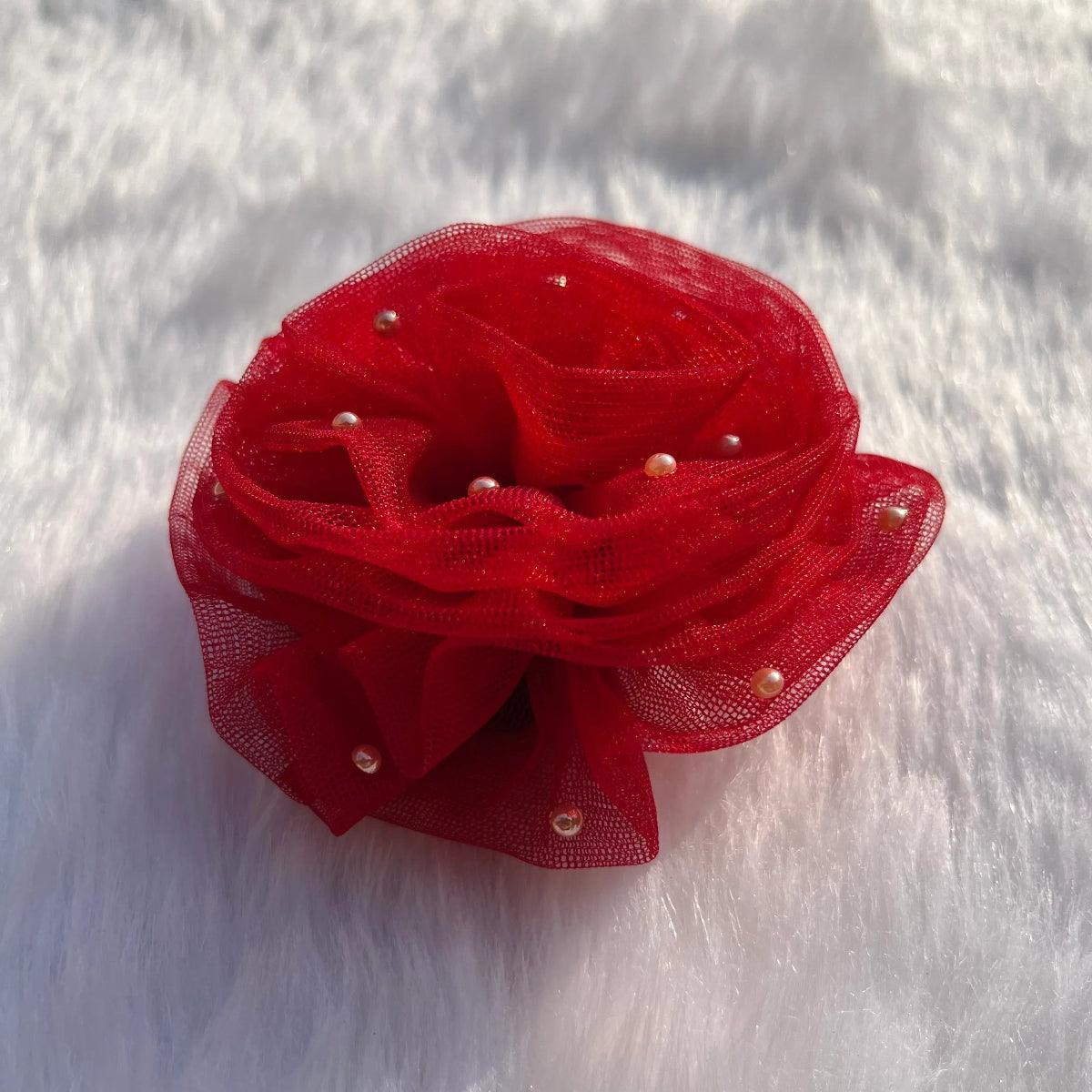 Red Designer Hair Accessory | Hair Clip | Headband