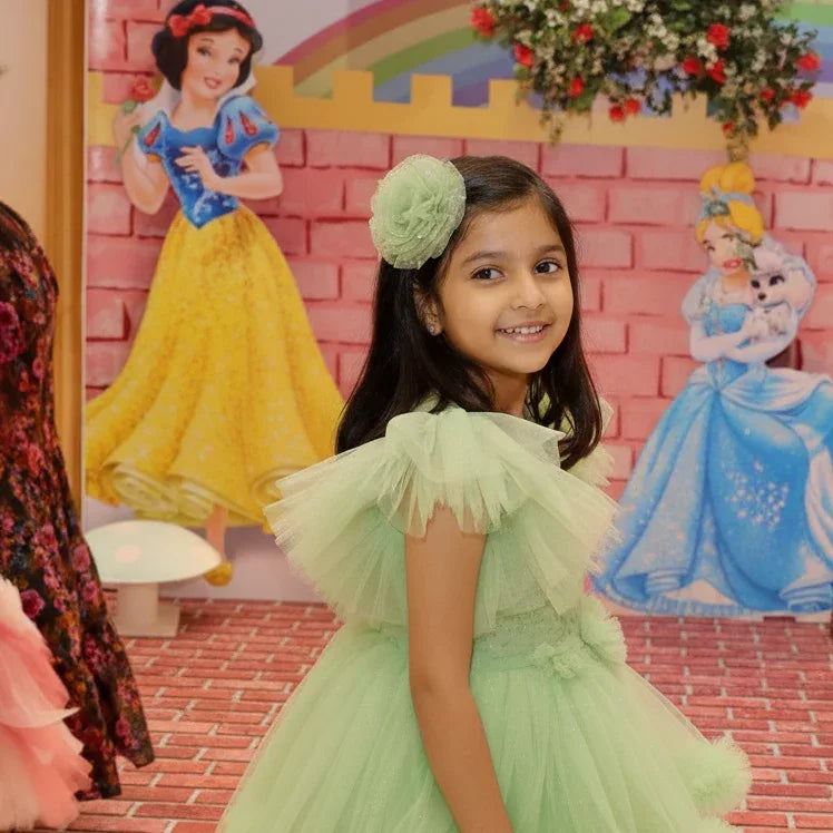 Sage Green Flower Fascinator