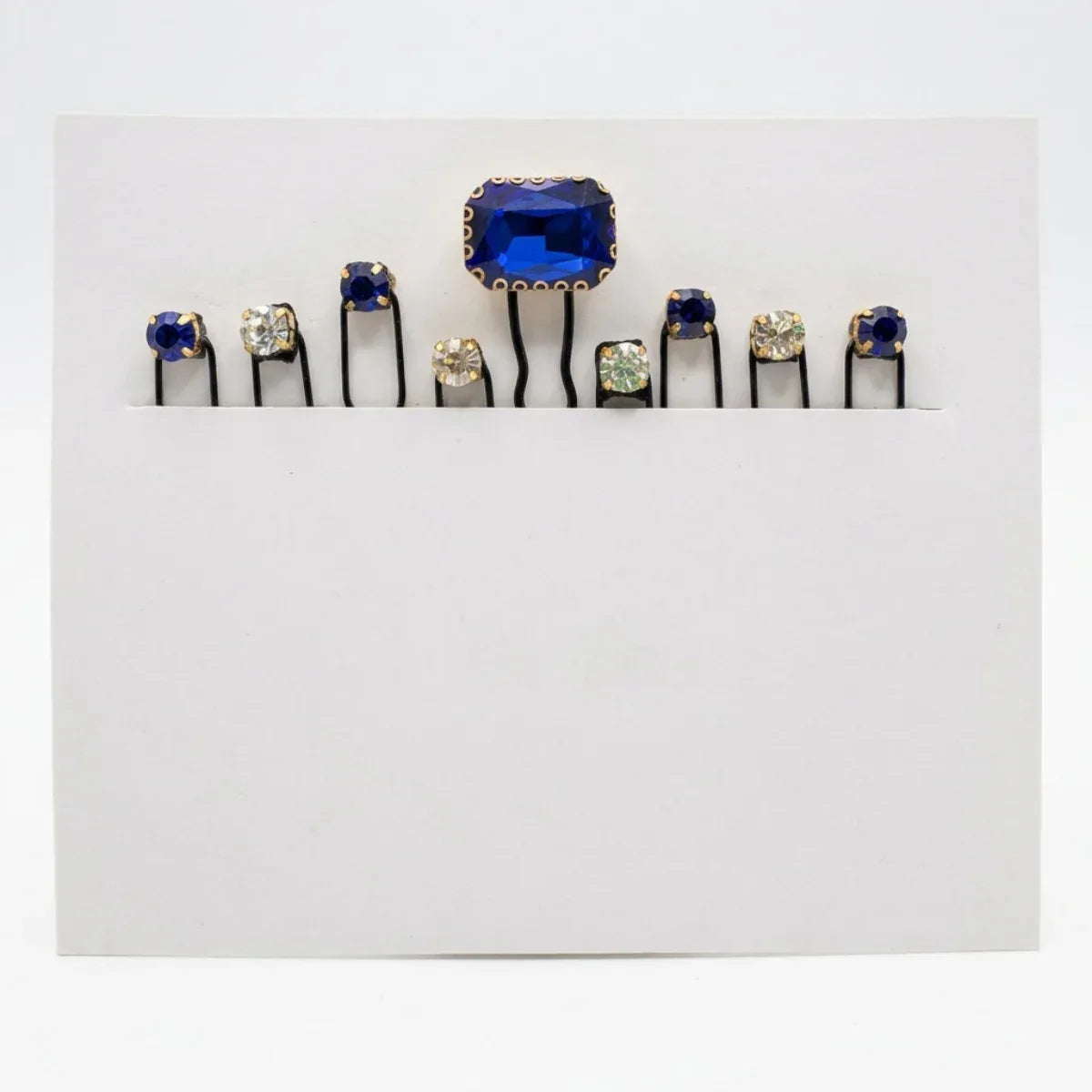 SapphireGlow Crystal Hair Pin Set