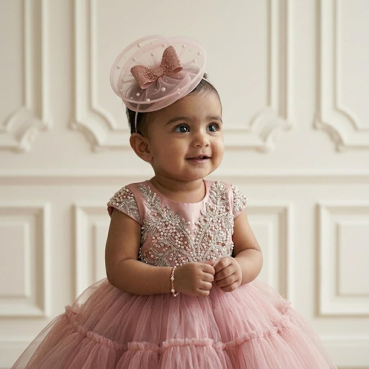 Twirlina Pink Bow Fascinator