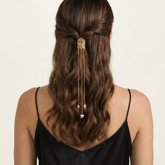 Vintage Lovebird Hair Chain
