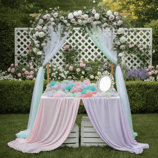 Bulk Pastel Pearls Ruffled Fascinator - Pack of 50