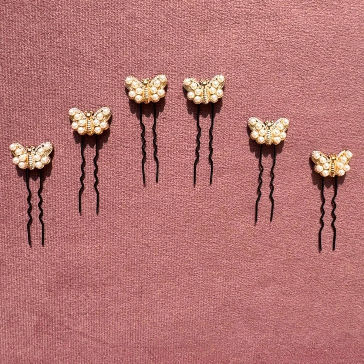 Butterfly Bun Pins Set