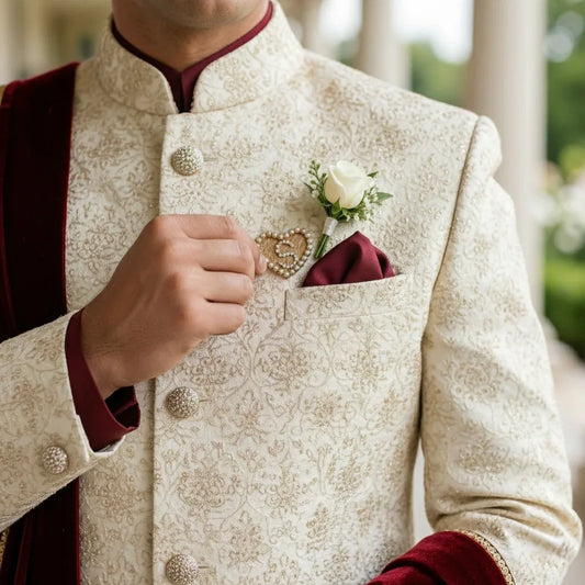 Personalized Golden Heart Pin