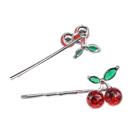 Crystal Cherry Hair Clip & Pin Set