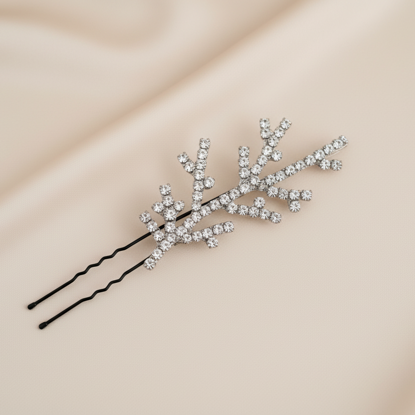 Crystal Branch Sparkle Hair Pin