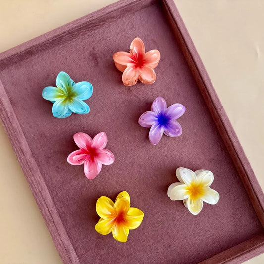 Flower Hair Claw Clip (Medium Size) – 6 Color Options