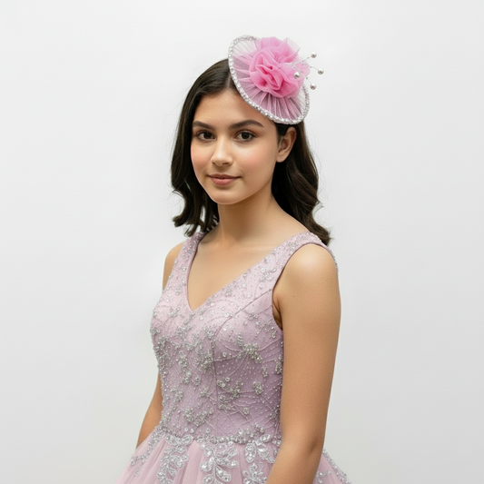 VIOLA DREAMS Lavender Fascinator Hat